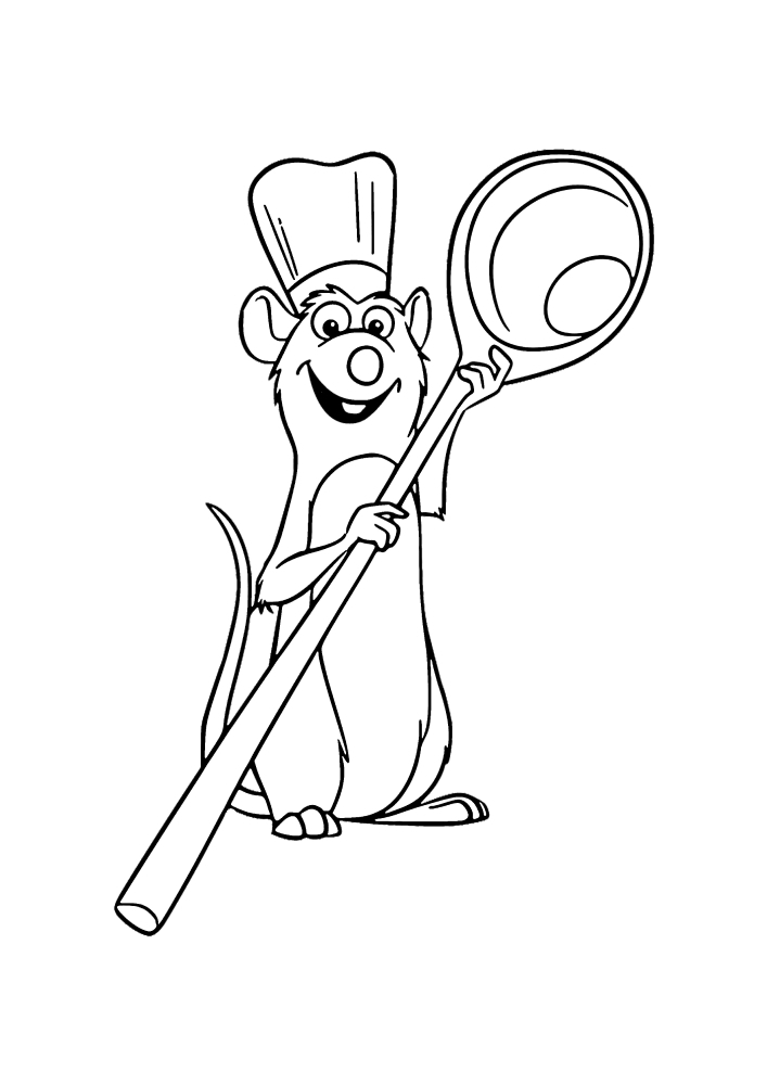Ratatouille became a chef-coloring book
