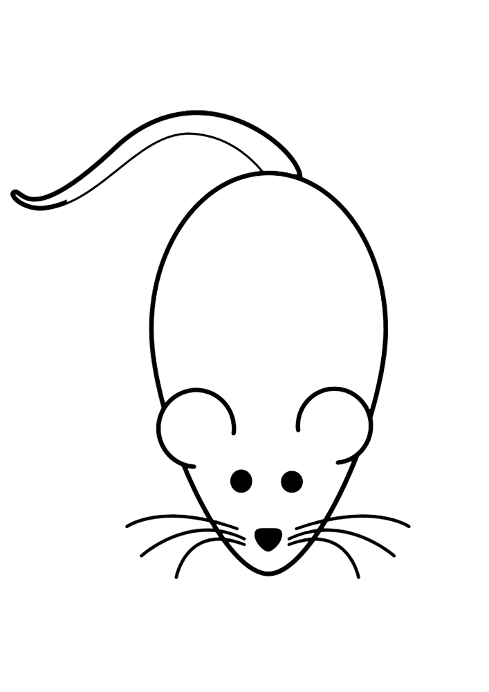 Helppo piirtää hiiri.