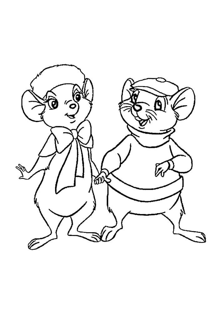 Linda pareja de ratas
