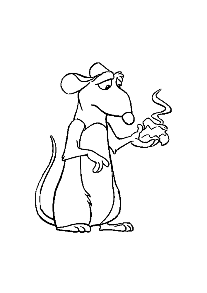 Ratatouille ficou chateado porque o queijo ficou ruim.