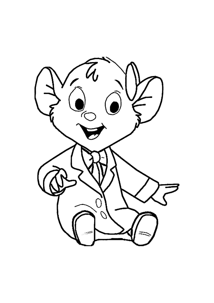A mouse in a suit