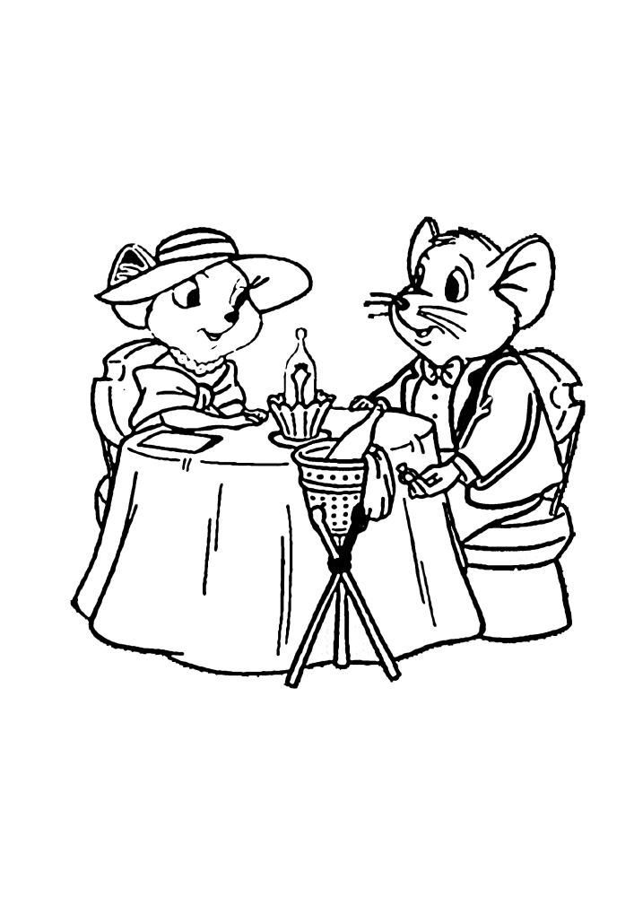 Mäuse auf einem Date
