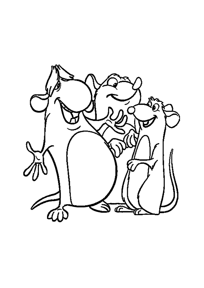 Drei Ratten-Freunde für immer
