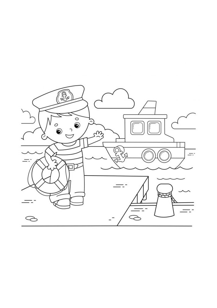 Nuori merimies lähtee matkalle