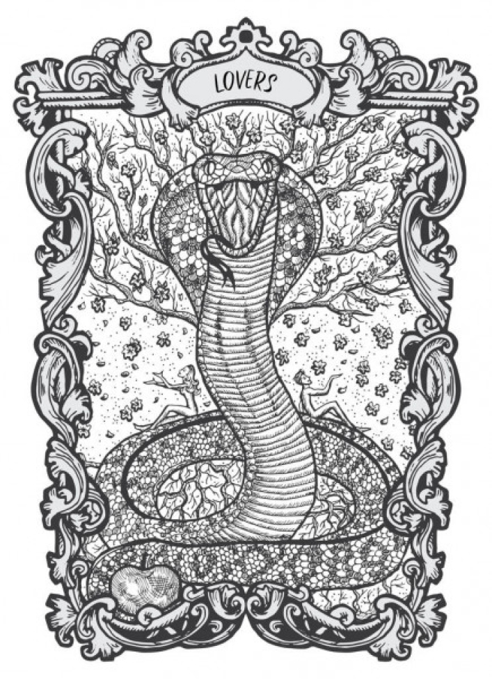 The most challenging snake coloring book is the perfect option for relaxing