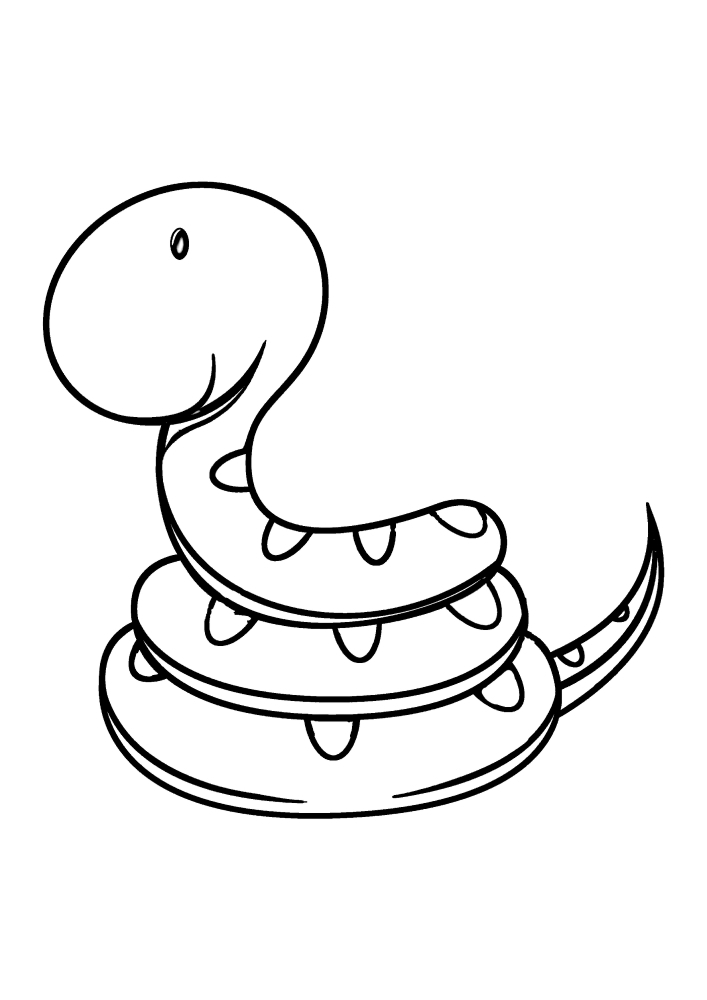 Easy Snake Coloring Book