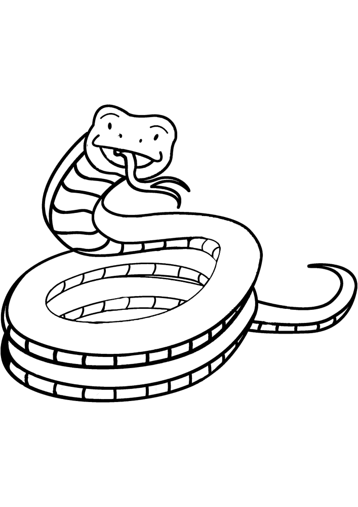 Змея улыбается