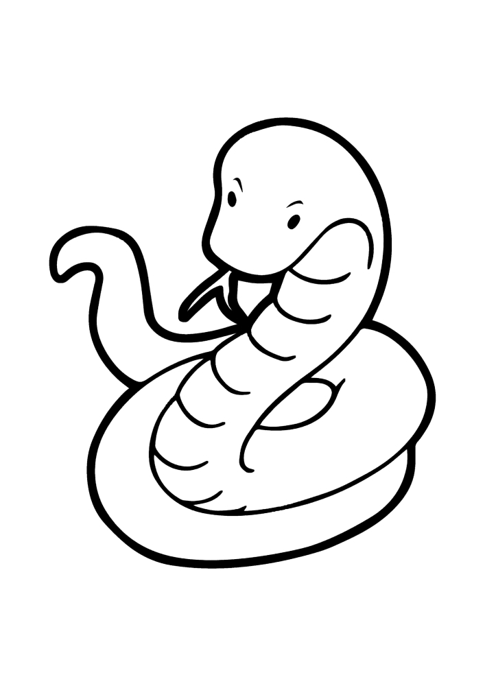Snake-picture for children