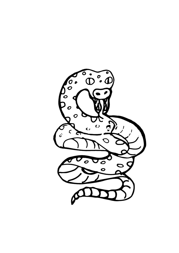 Необычная змея