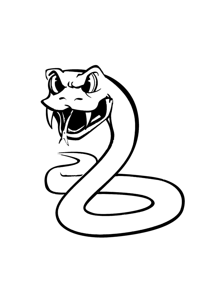 La serpiente está enojada con todos