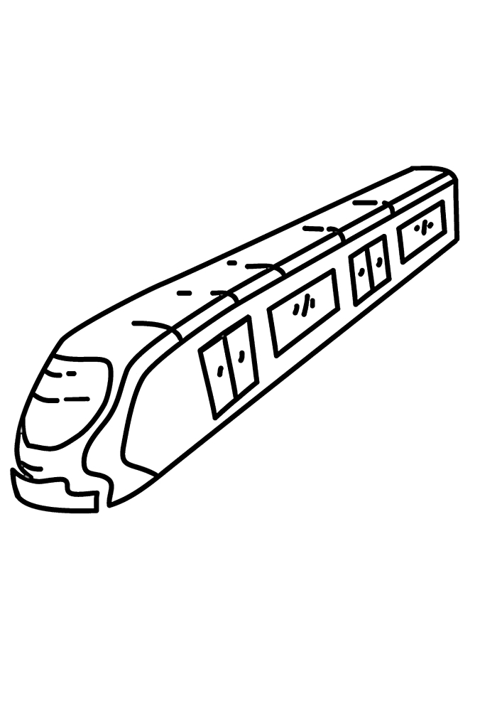 Modern electric train