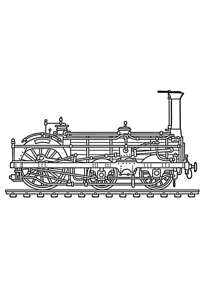 Vintage locomotiva a vapor