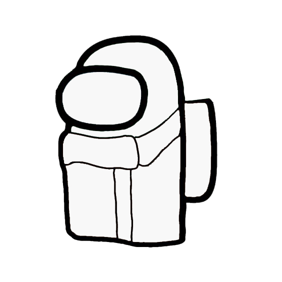 Добавляем ранец на спину, такой есть у каждого персонажа игры Амонг Ас.